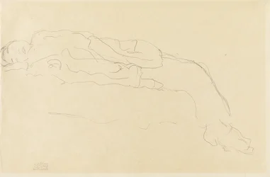 Woman Lying on a Sofa
